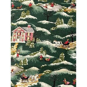 Retro holiday fabric Marcus Bros textiles 2 yards